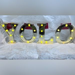 Light up letters ornaments